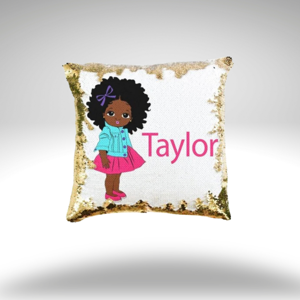 Custom Sequin Pillow | Reversible Sequin Pillow | Treasures of Pearl