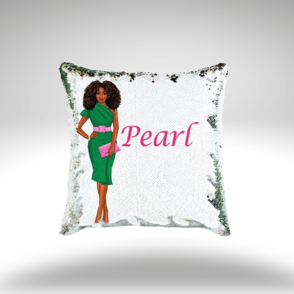 Custom Sequin Pillow | Reversible Sequin Pillow | Treasures of Pearl