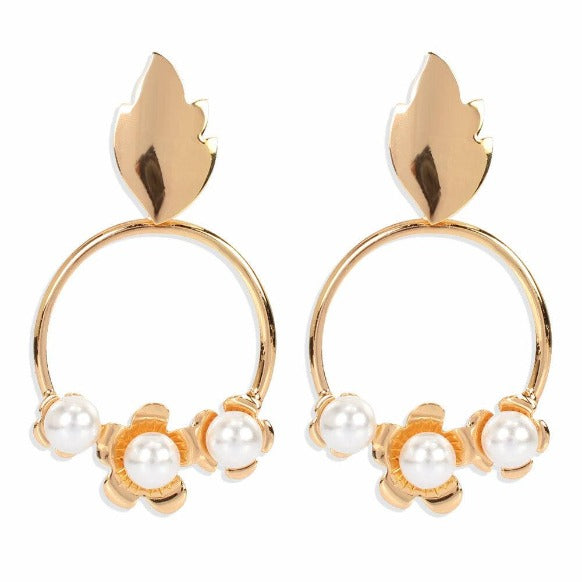 Pearl Hoops Earrings | Fire Pearl Hoops | Treasures of Pearl