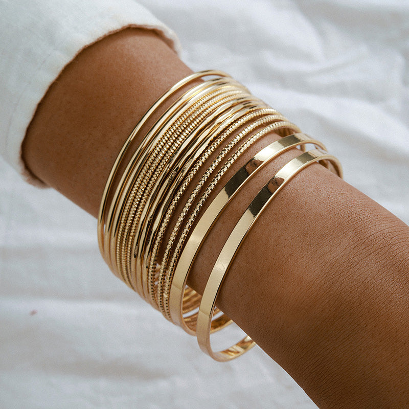 Gold Bracelet Set | I'm Flossy Bracelets | Treasures of Pearl