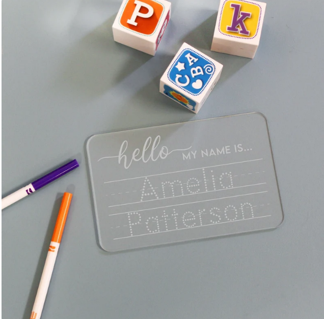 Name Tracing Board | Custom Tracing Board | Treasures of Pearl