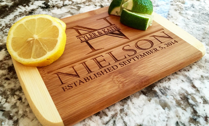 Bamboo Cutting Board | Custom Cutting Board | Treasures of Pearl