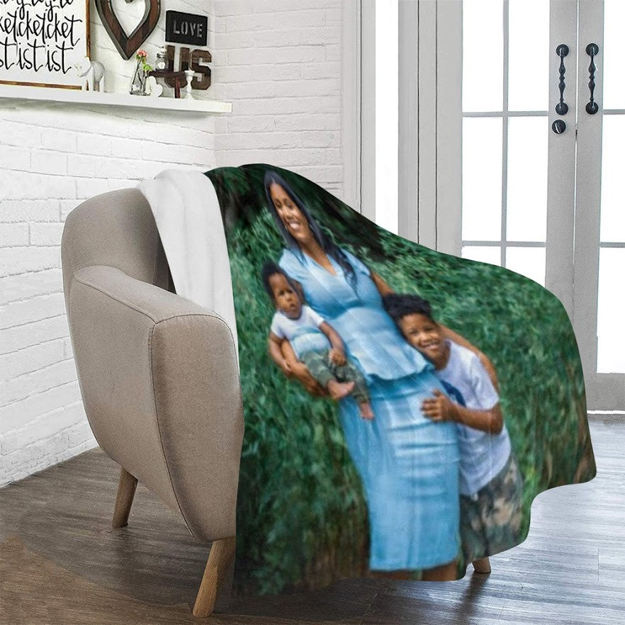 Custom Picture Blanket | Picture Throw Blanket | Treasures of Pearl