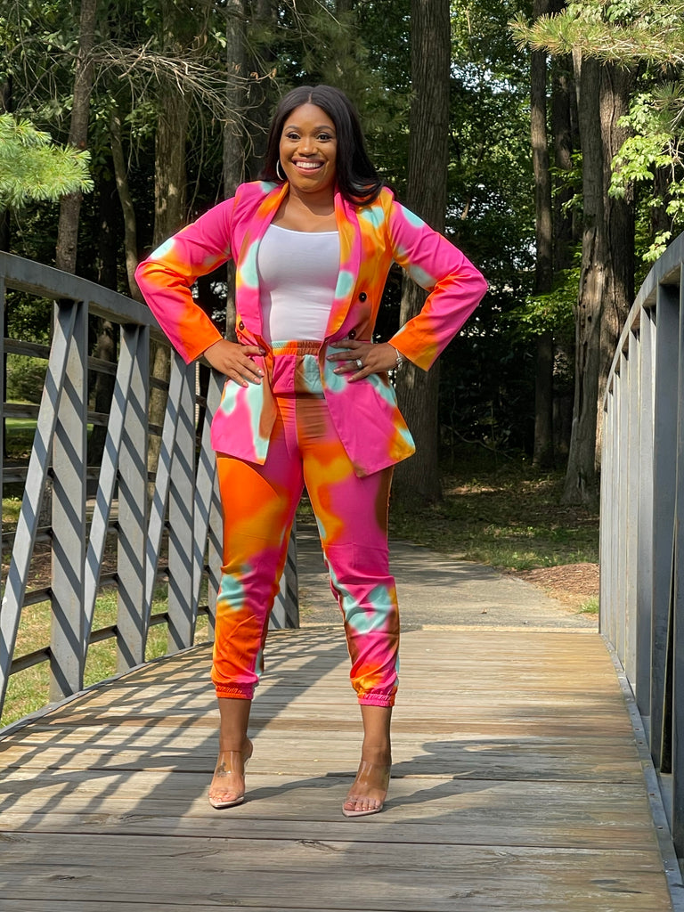 Women's Pastel Suit | Women's Pop of Suit | Treasures of Pearl