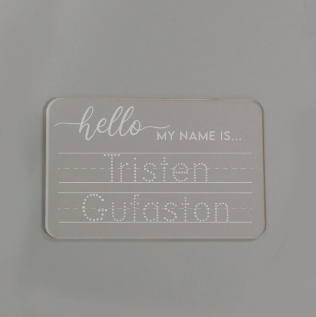 Name Tracing Board | Custom Tracing Board | Treasures of Pearl