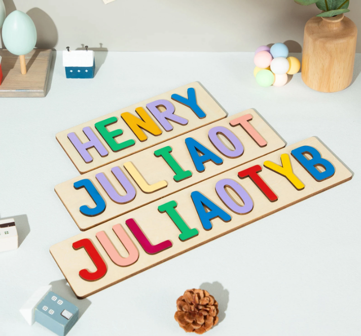 Wooden Name Puzzle | Custom Name Puzzle | Treasures of Pearl
