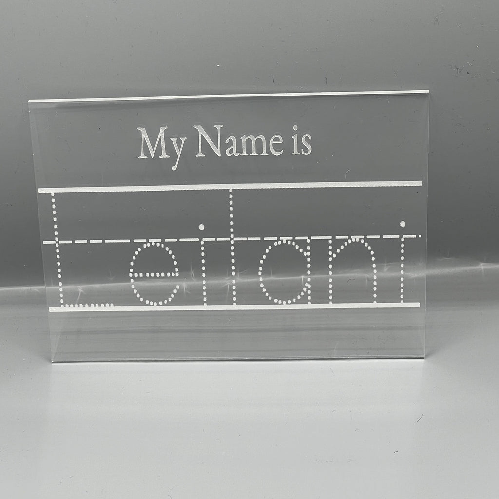 Name Tracing Board | Custom Tracing Board | Treasures of Pearl